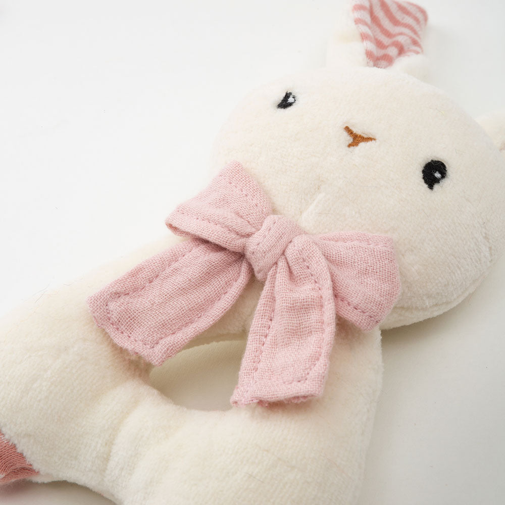 pink rabbit rattle
