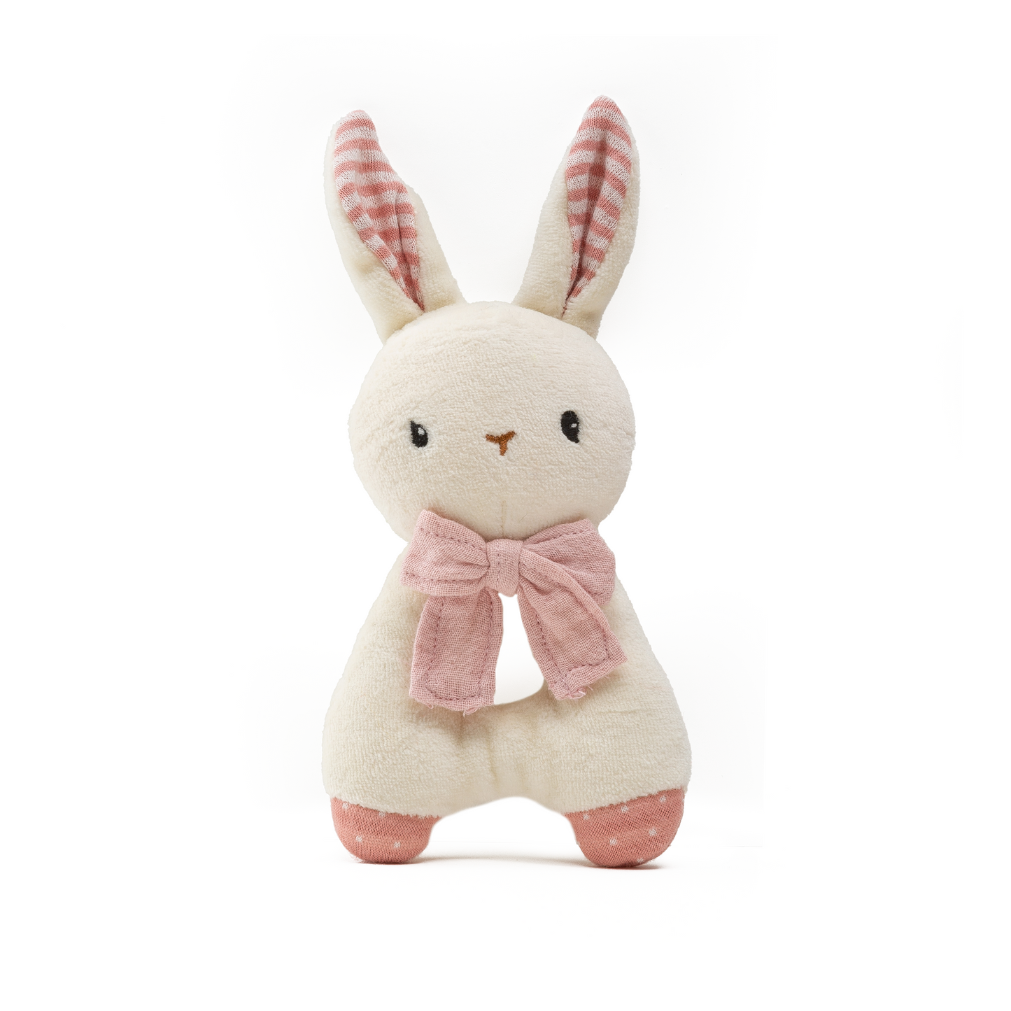 Pink rabbit rattle