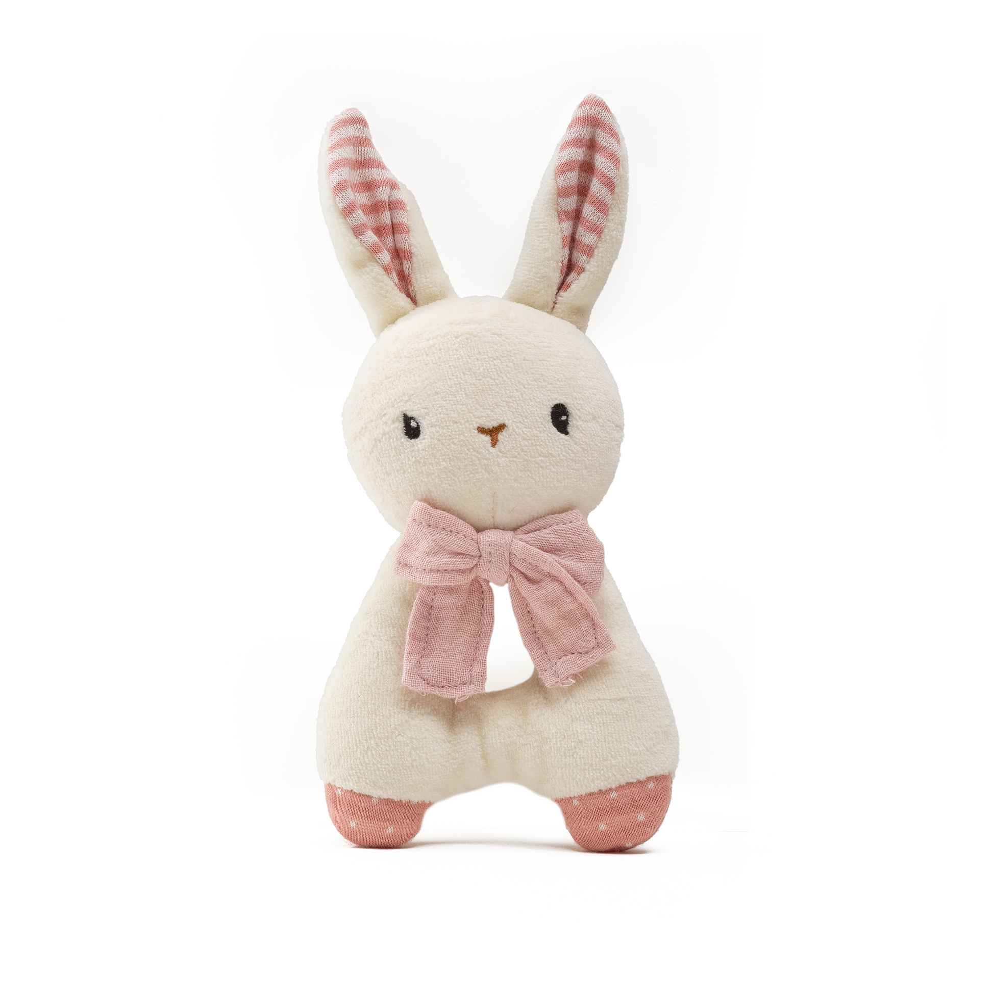 Pink rabbit rattle