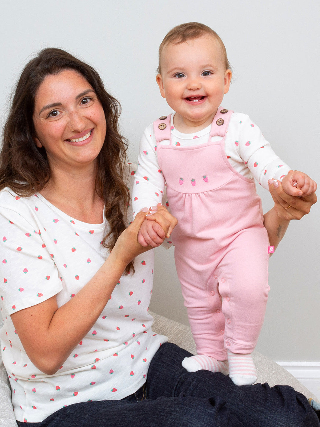 Berry Dot Dungarees | Kite Clothing