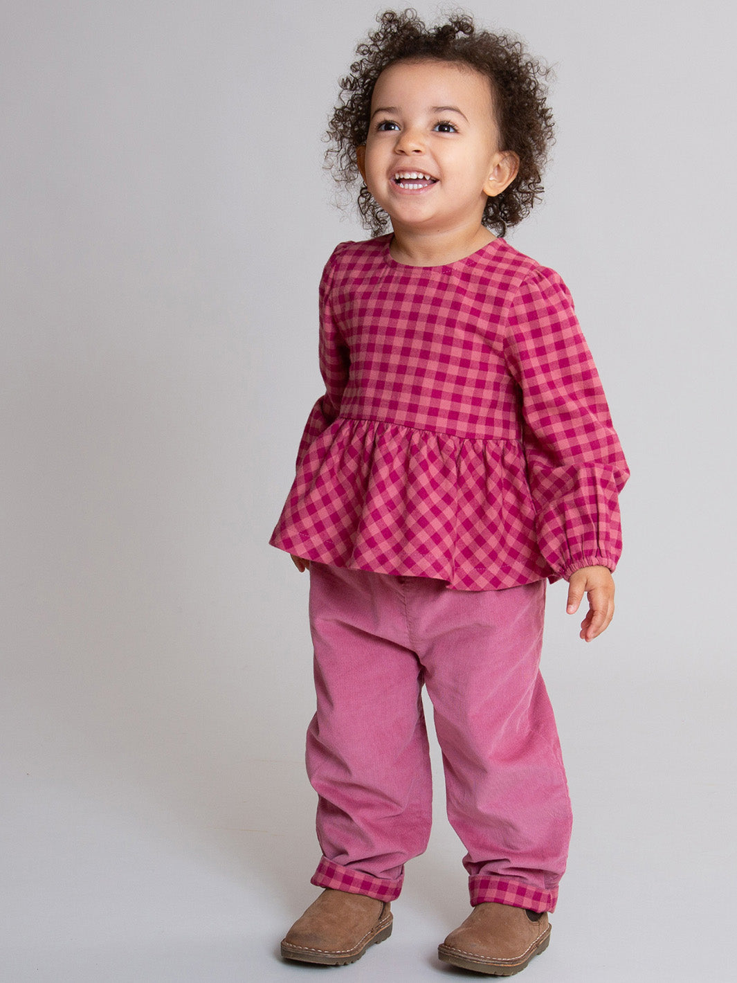 Damson Check Reversible Pull Ups | Kite Clothing