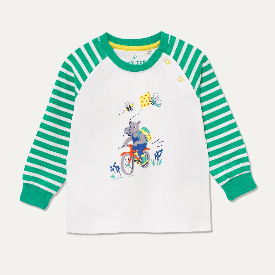 Organic Cotton Cycling Hippo Top