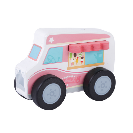 wooden ice cream van
