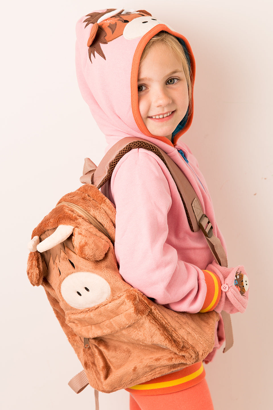 Neutral Highland Cow Backpack | Blade & Rose
