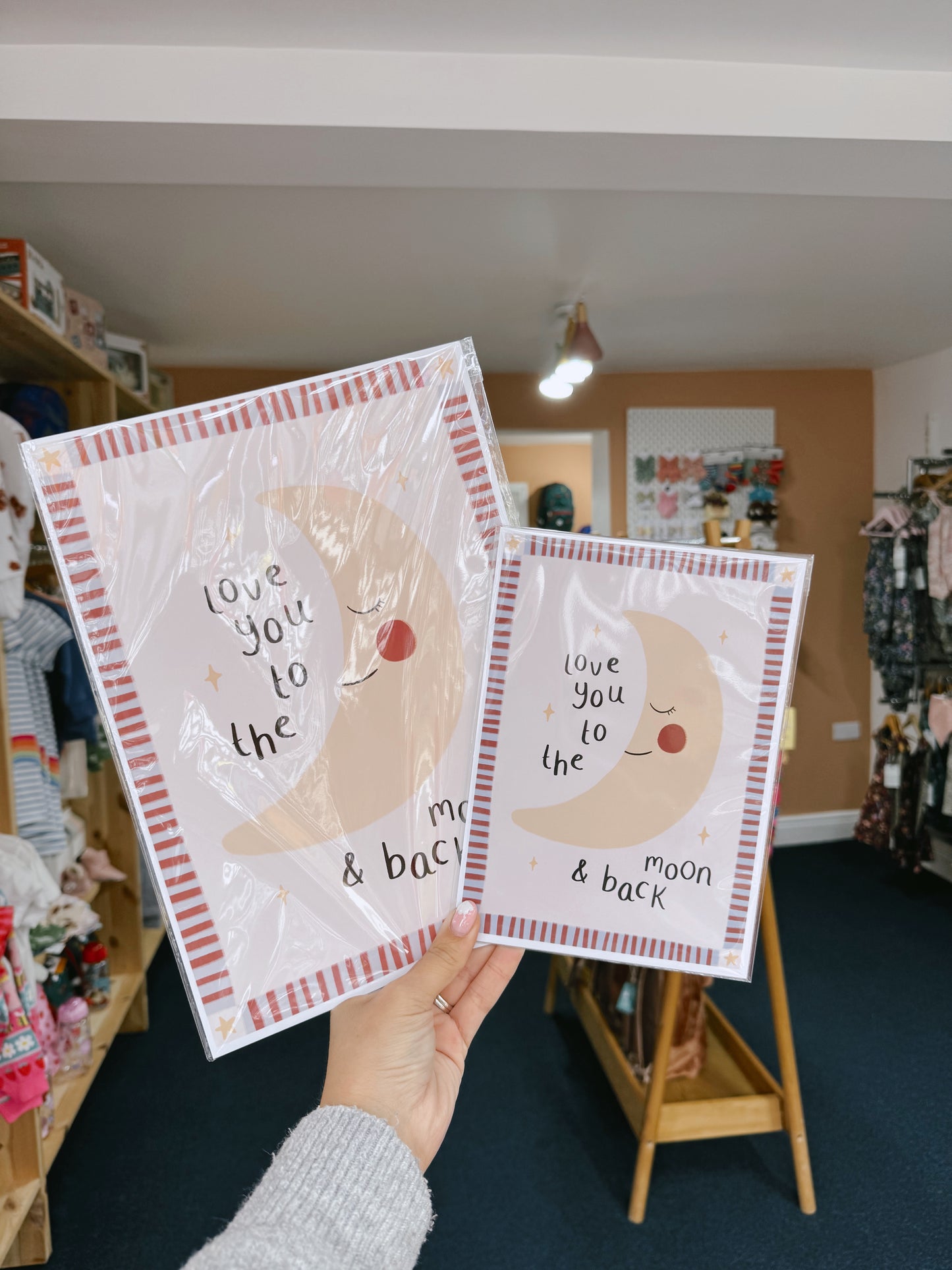 'I love you to the moon and back' Print | Periodic Prints