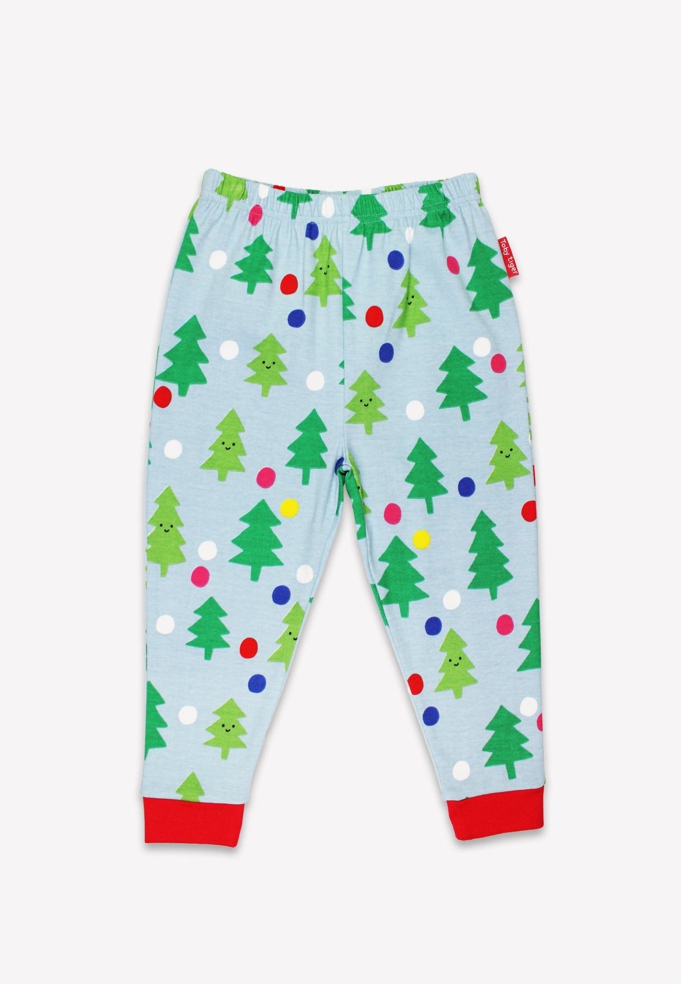 Organic Christmas Tree Print Pyjamas | Toby Tiger