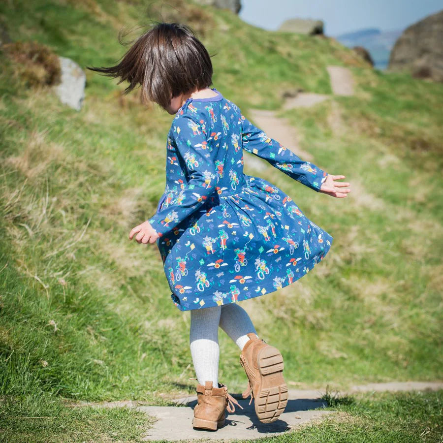 Organic Cotton Yorkshire Moor Skater Dress