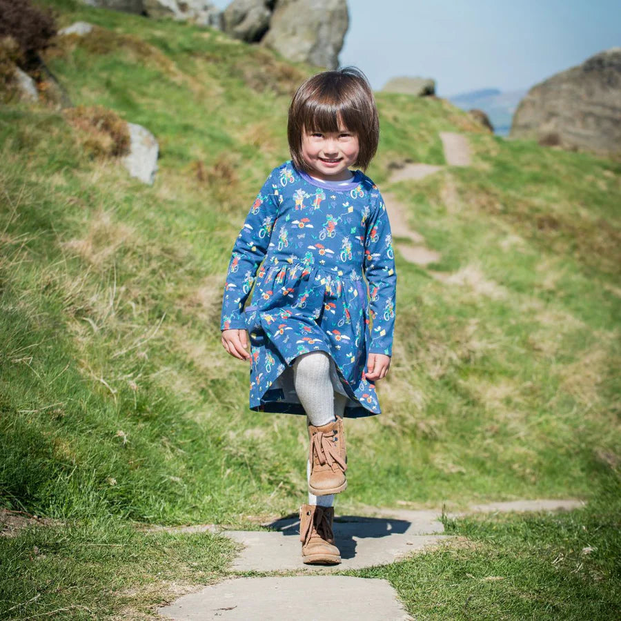 Organic Cotton Yorkshire Moor Skater Dress