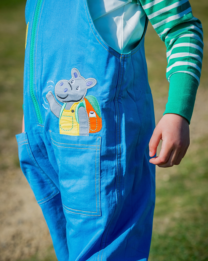 'More Moor!' Organic Cotton Kids Dungarees | Ducky Zebra