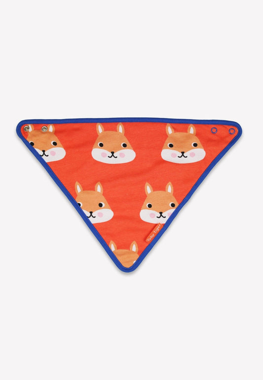 Organic Squirrel Print Dribble Bib