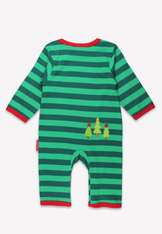 Organic Christmas Bear Sleepsuit | Toby Tiger