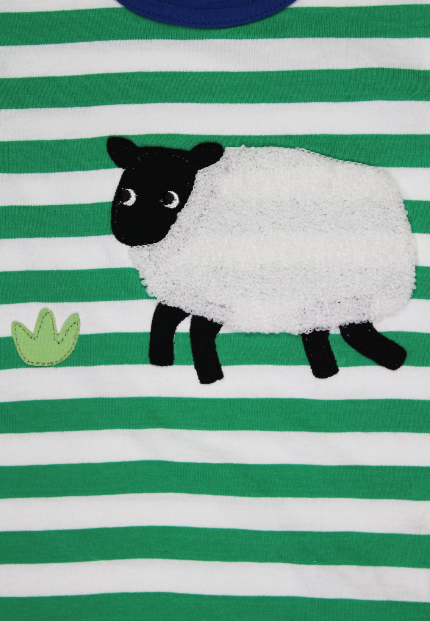Organic Hillside Sheep Applique Short Sleeved T-Shirt | Toby Tiger