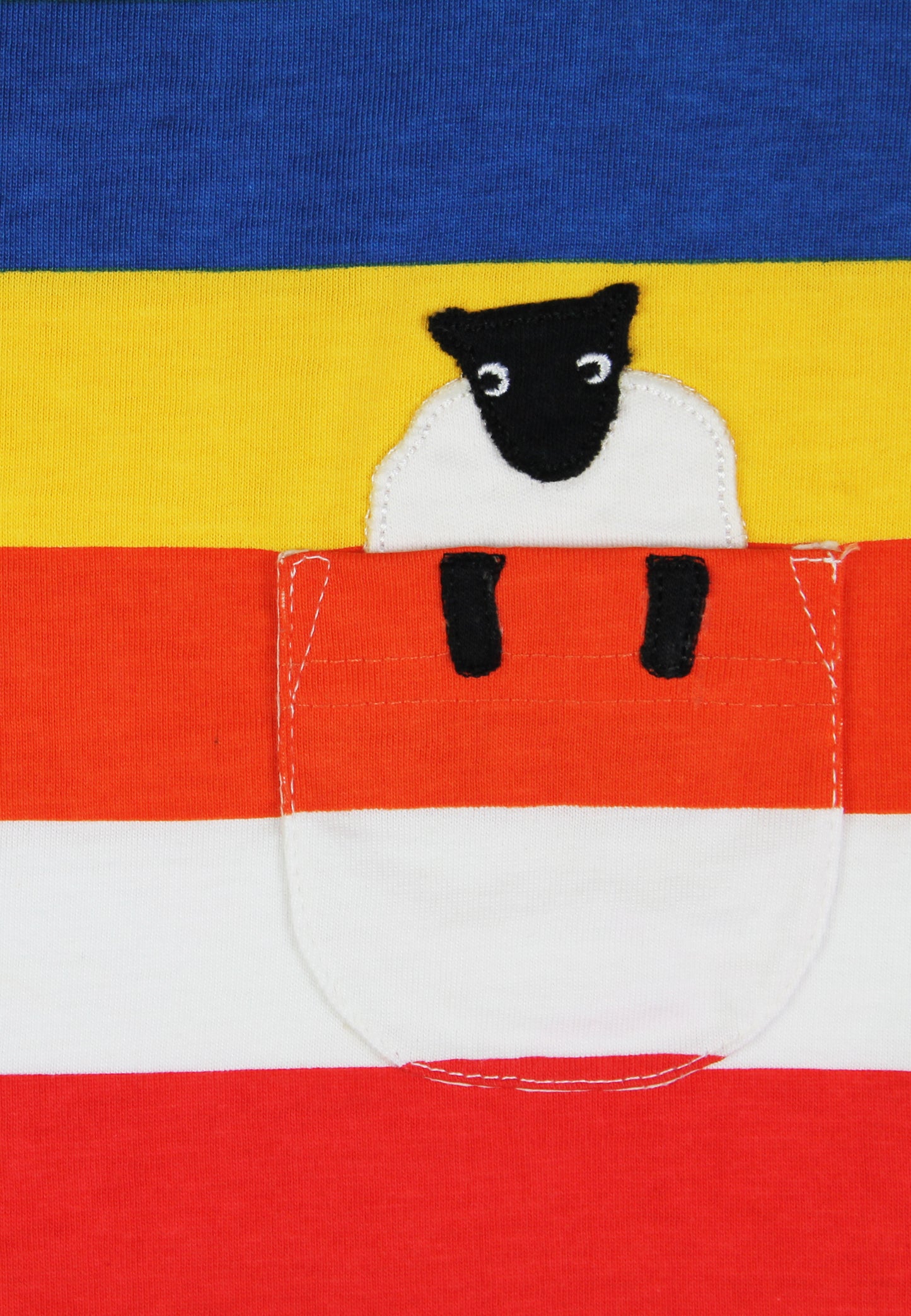 Organic Rainbow Sheep Short-Sleeved T-Shirt | Toby Tiger