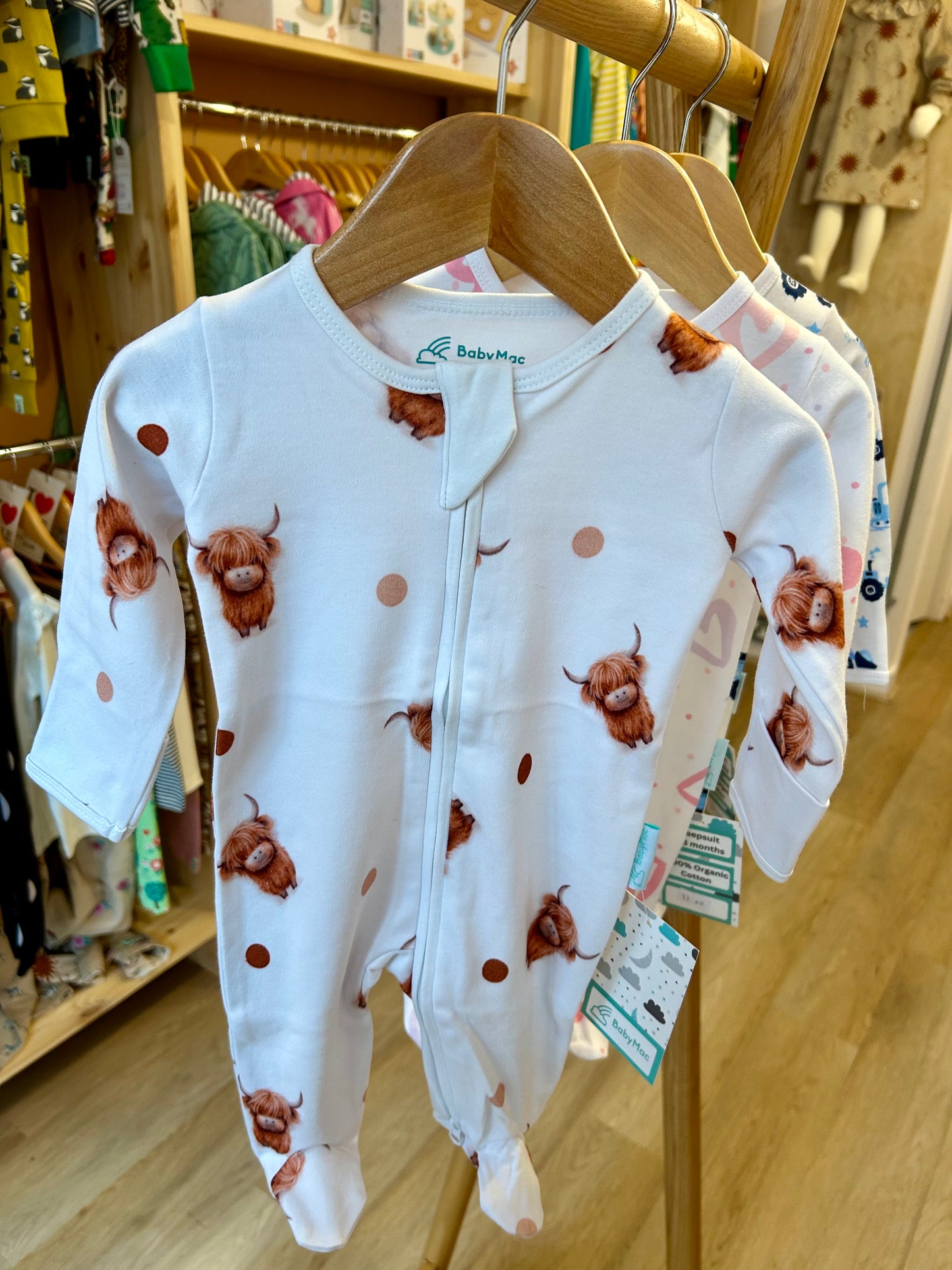 Highland Cow Sleepsuit - Baby Mac