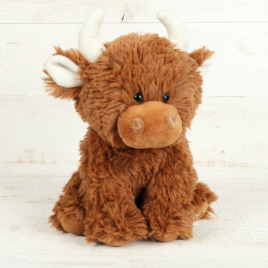 Highland Cow Small Brown Soft Plush Toy