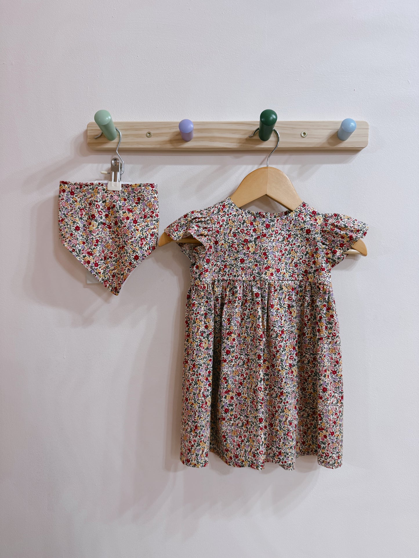 Handmade Ditsy Floral Dress Pink | Roses & Angels