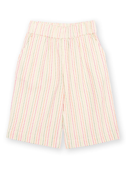 Striped shorts on a white background