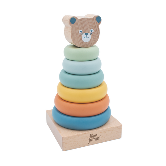 wooden bear stacker