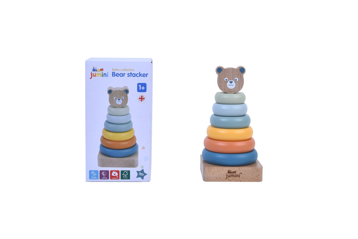 Retro Bear Stacker | Jumini Toys
