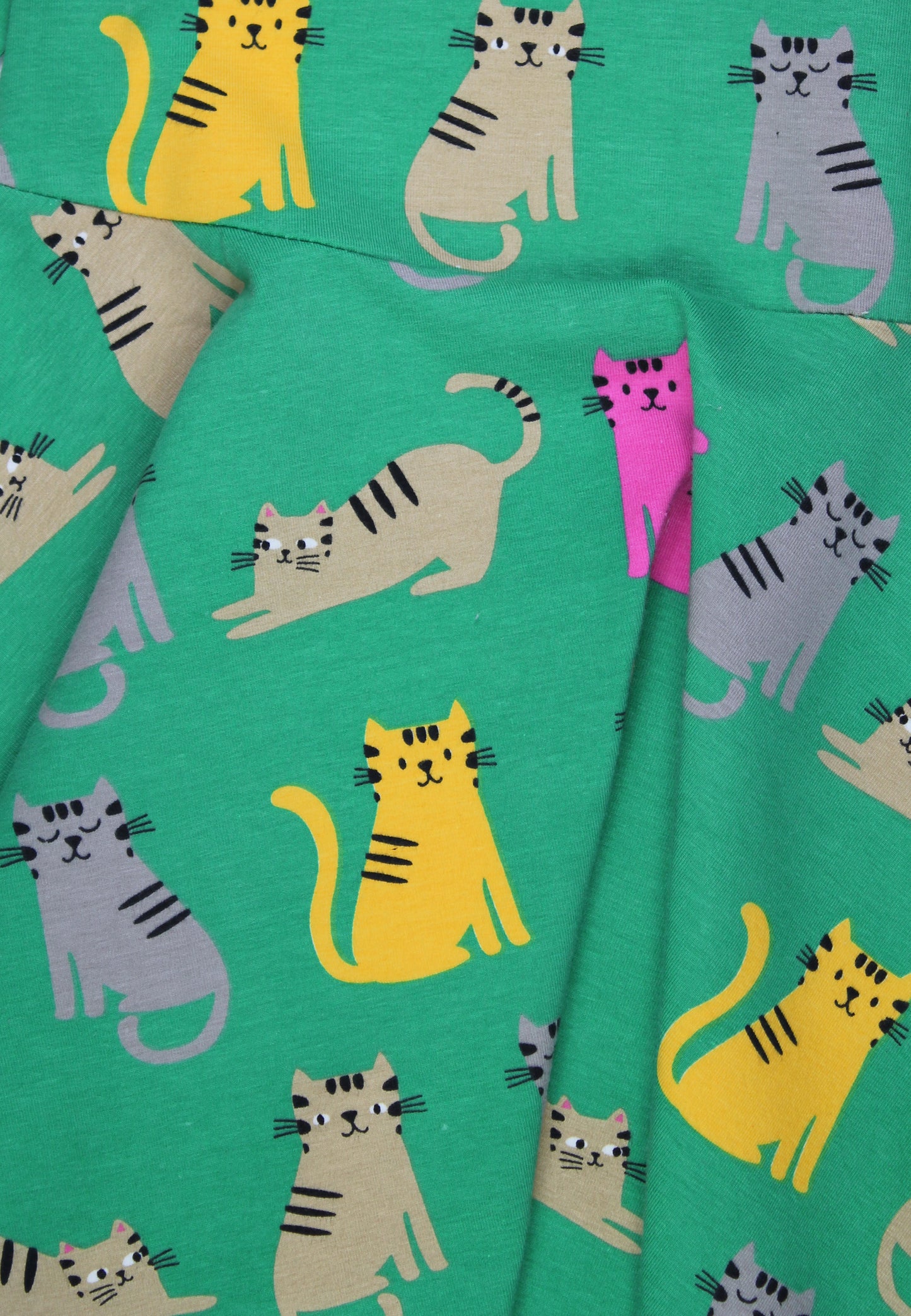 Organic Kitten Print Skater Dress | Toby Tiger