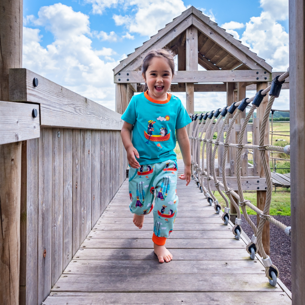 Canoeing Dog & Hedgehog Joggers | Ducky Zebra