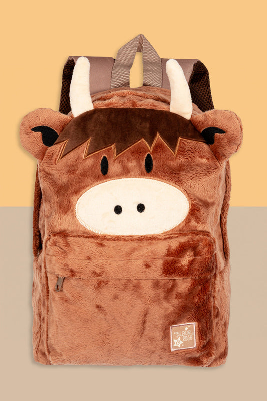 Neutral Highland Cow Rucksack