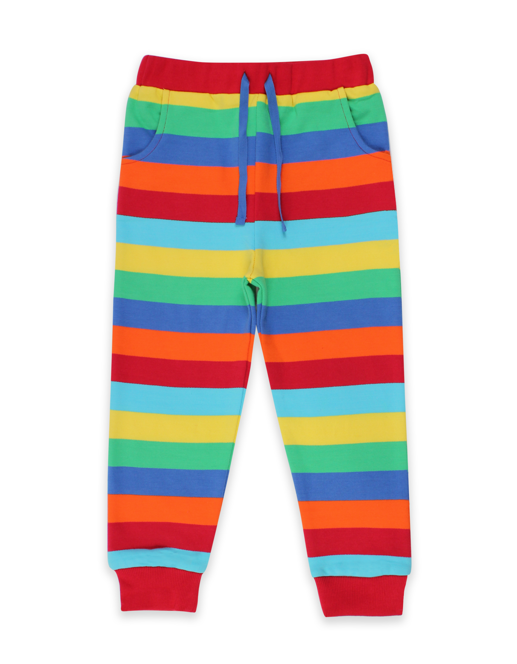 multi stripe joggers