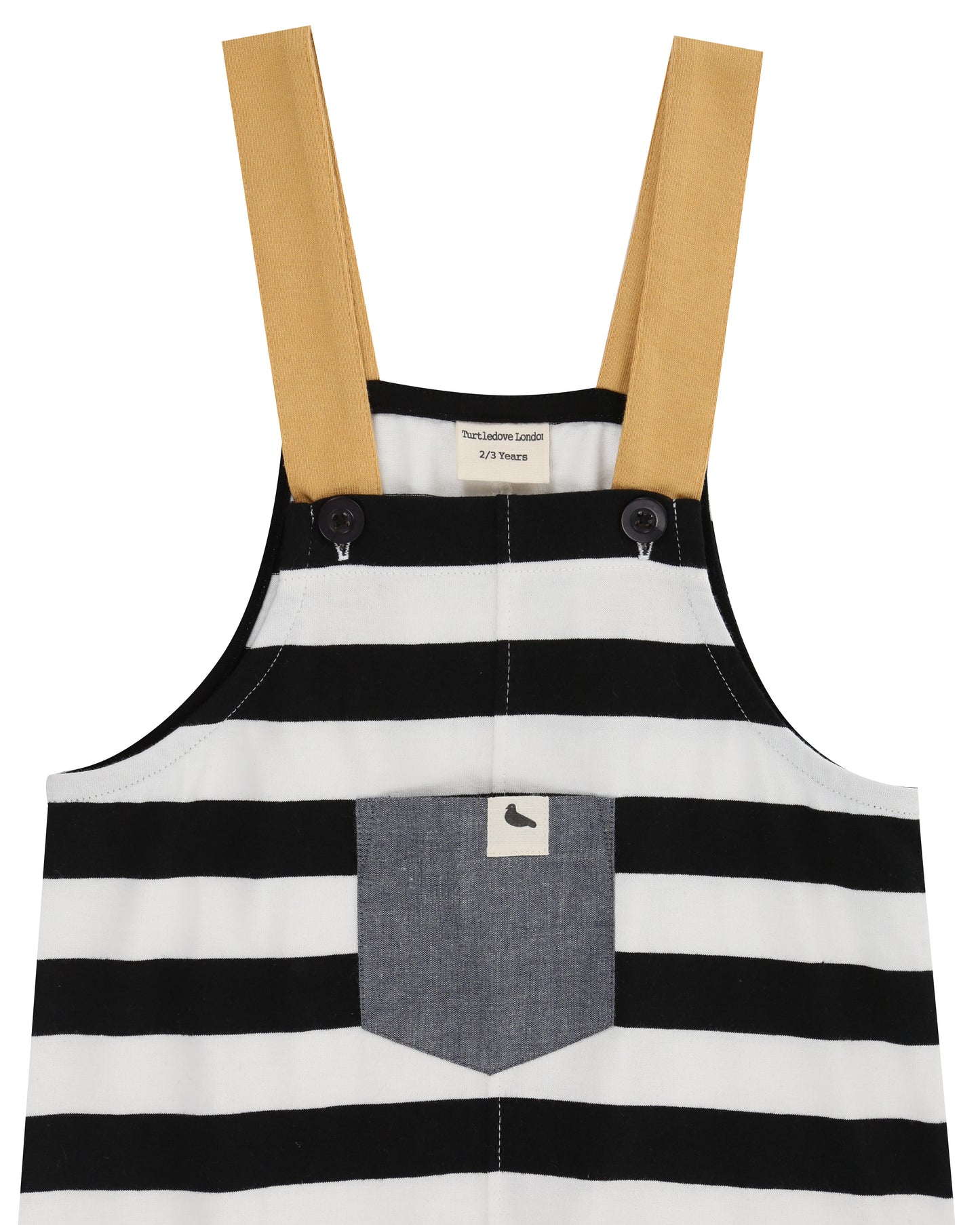 Wide Stripe Dungaree - Turtledove London
