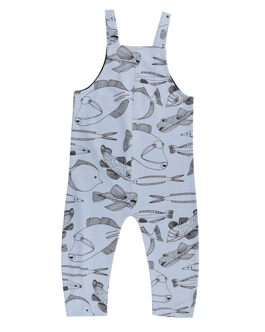 Favourite Fish Print Dungaree - Turtledove London