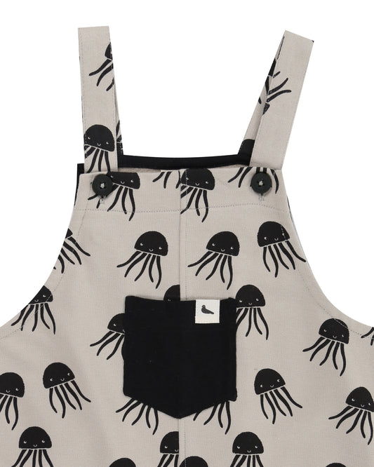 Jellyfish Print Dungarees - Turtledove London