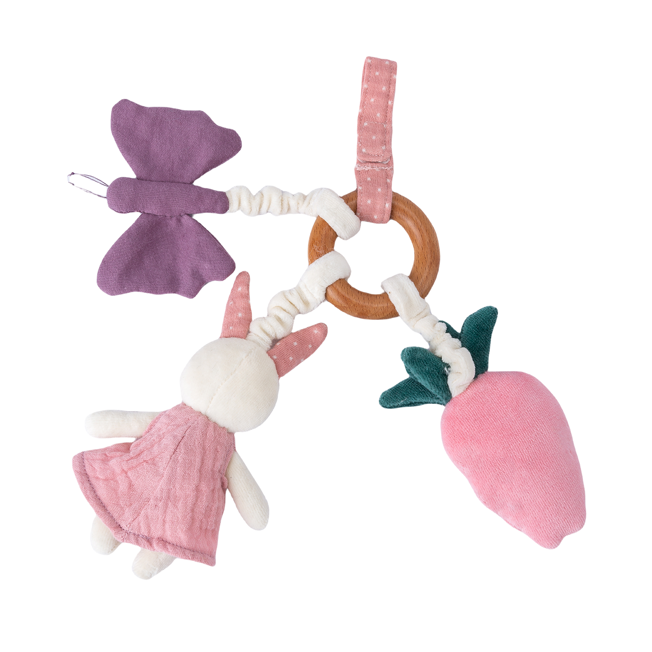 Pink Rabbit Activity Ring | Jumini Toys