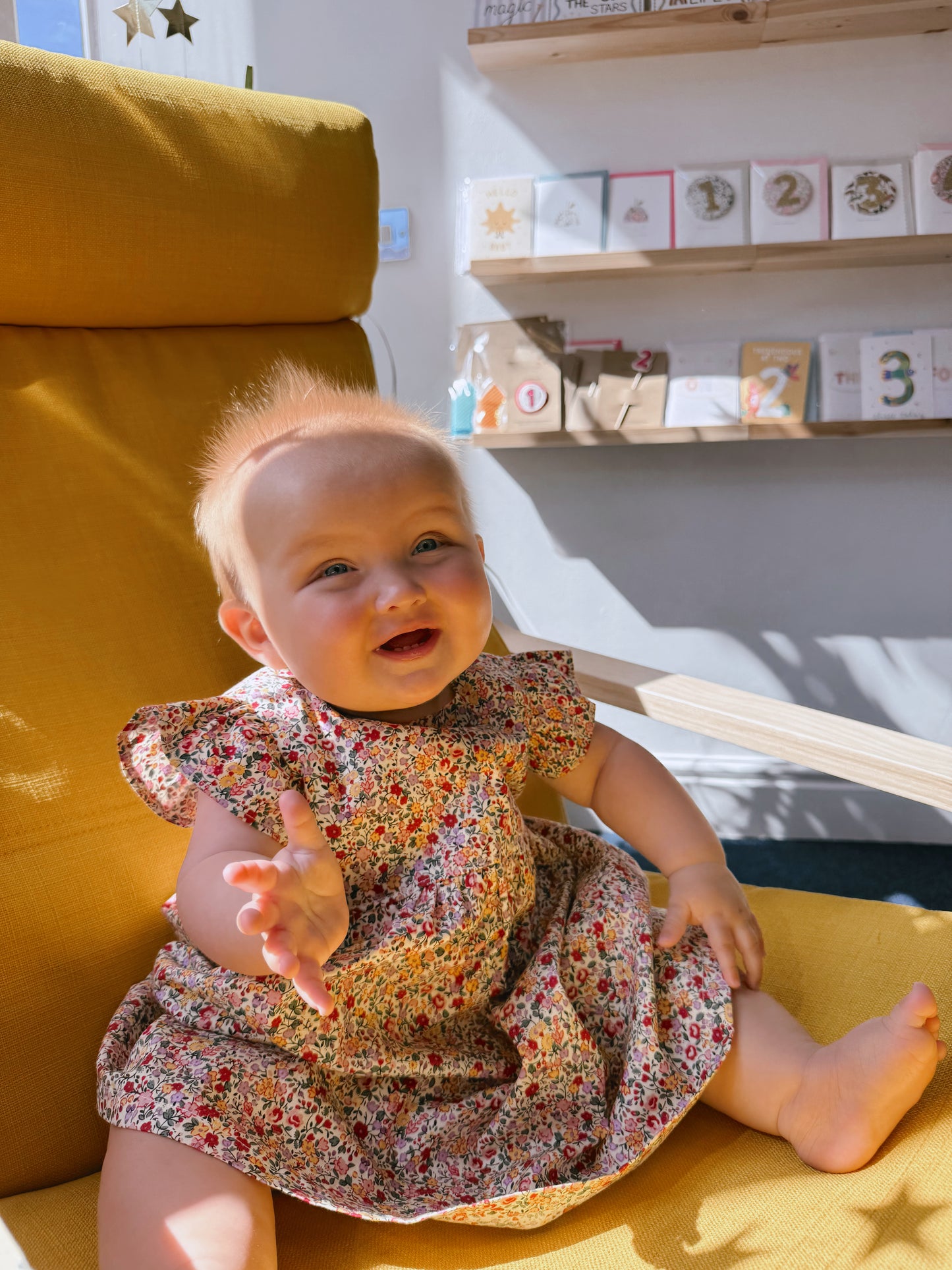 Handmade Ditsy Floral Dress Pink | Roses & Angels