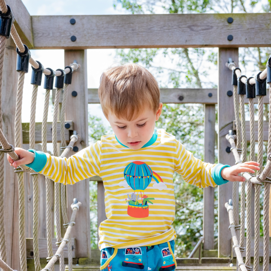 Hot Air Balloon Long Sleeve T-Shirt | Ducky Zebra
