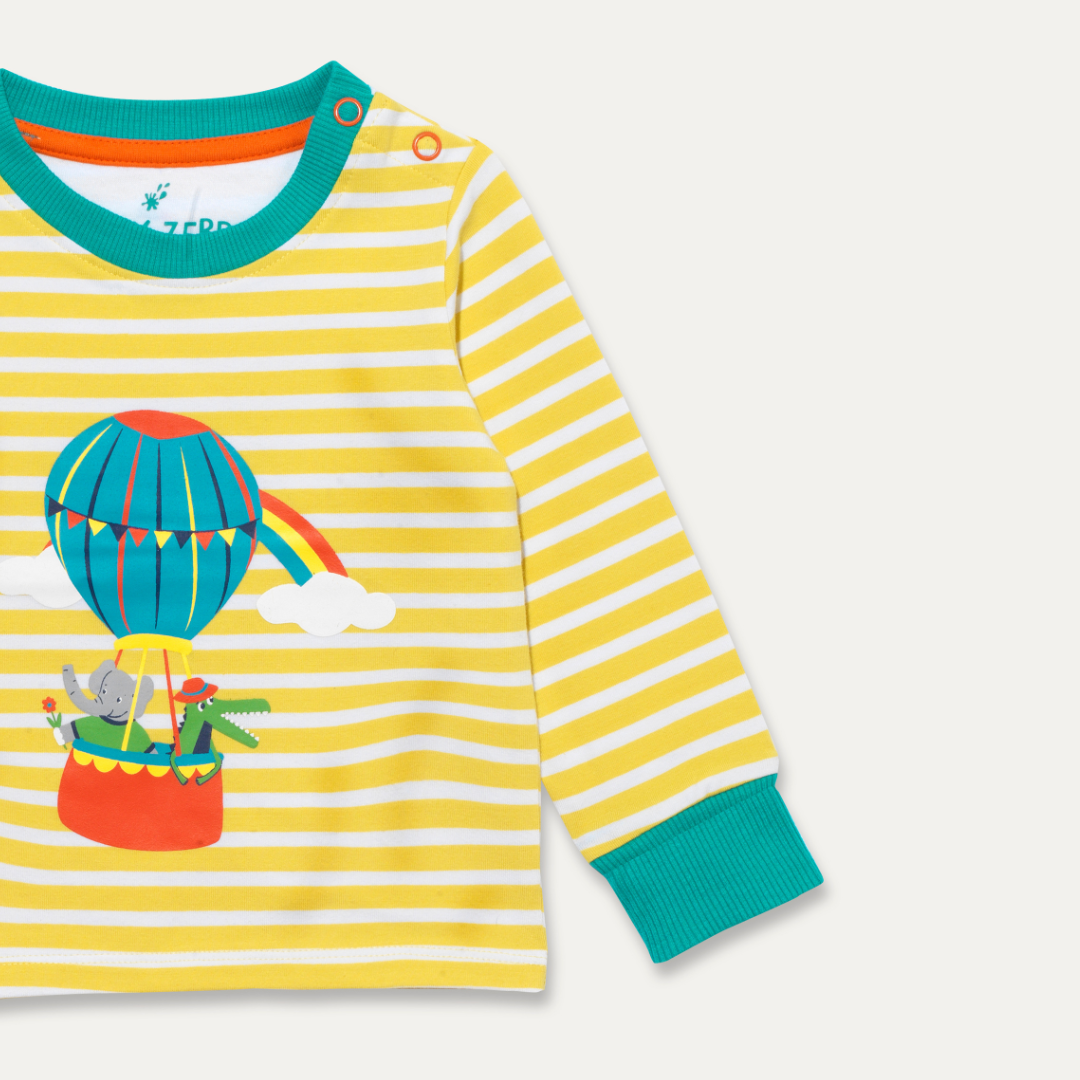 Hot Air Balloon Long Sleeve T-Shirt | Ducky Zebra