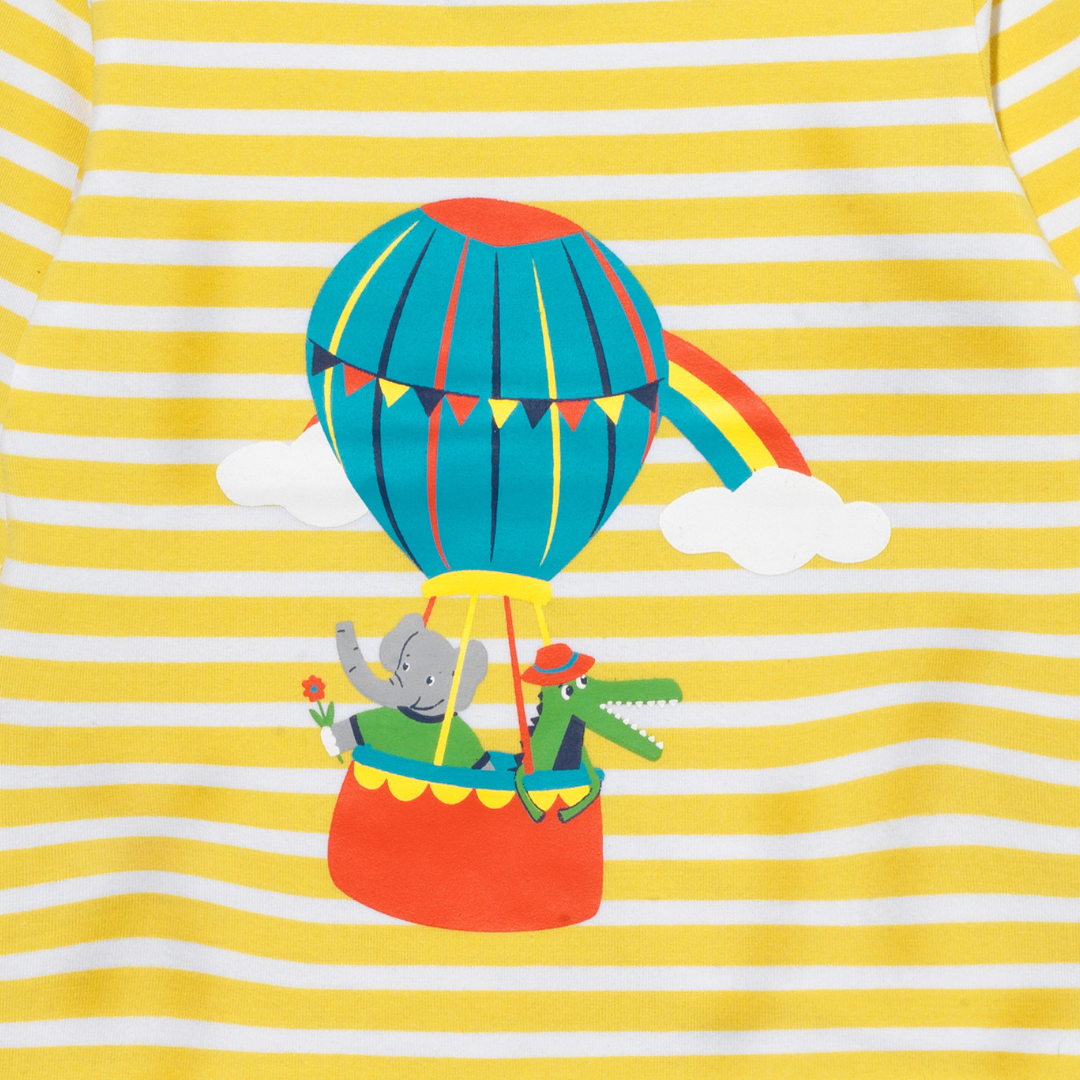 Hot Air Balloon Long Sleeve T-Shirt | Ducky Zebra