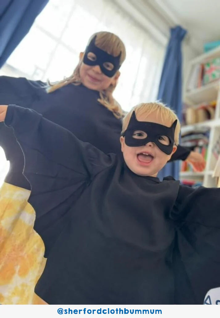 Organic Batwing T-Shirt & Mask Costume Set | Toby Tiger
