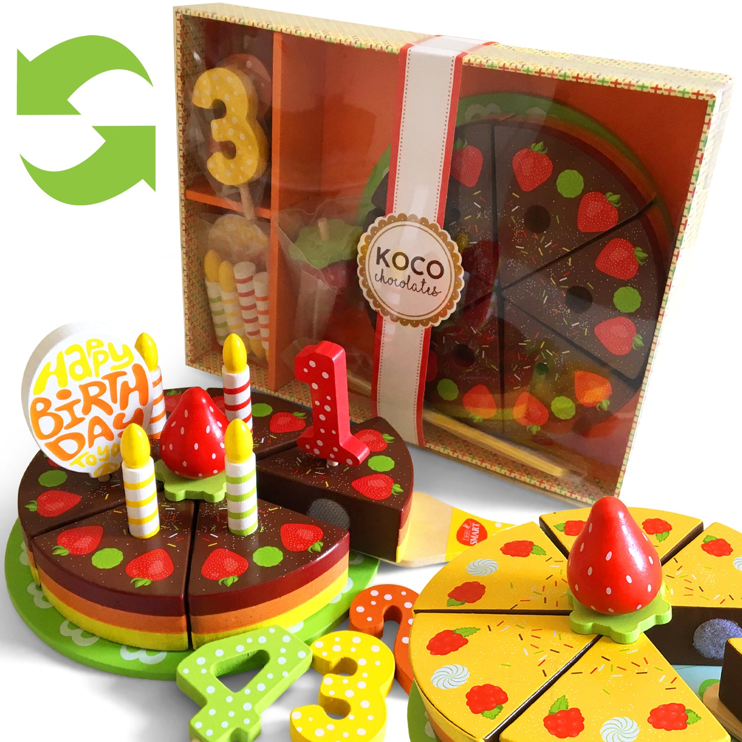 Wooden Celebration Cake | Bee Smart Toys
