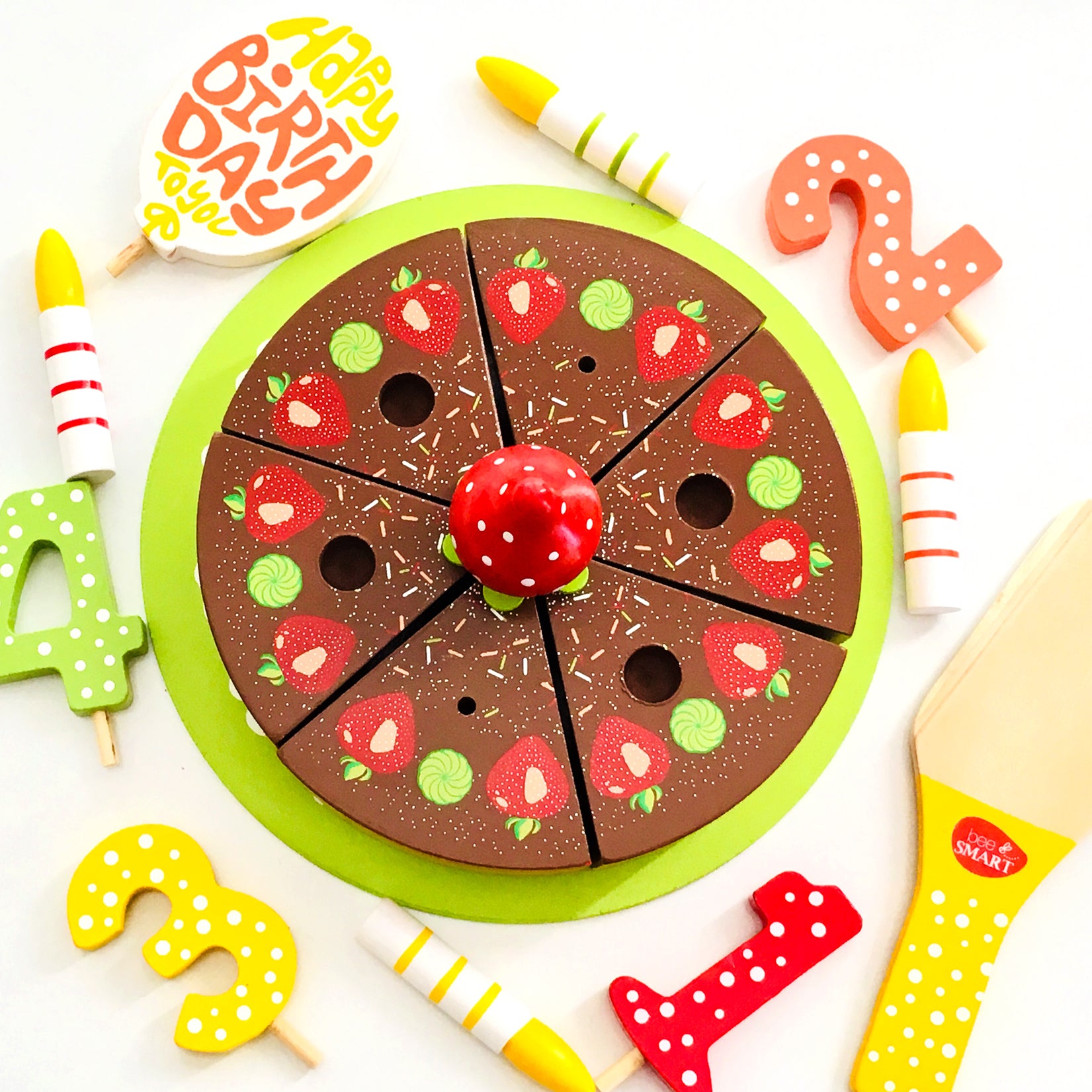 wooden celebration cake, wooden birthday cake 