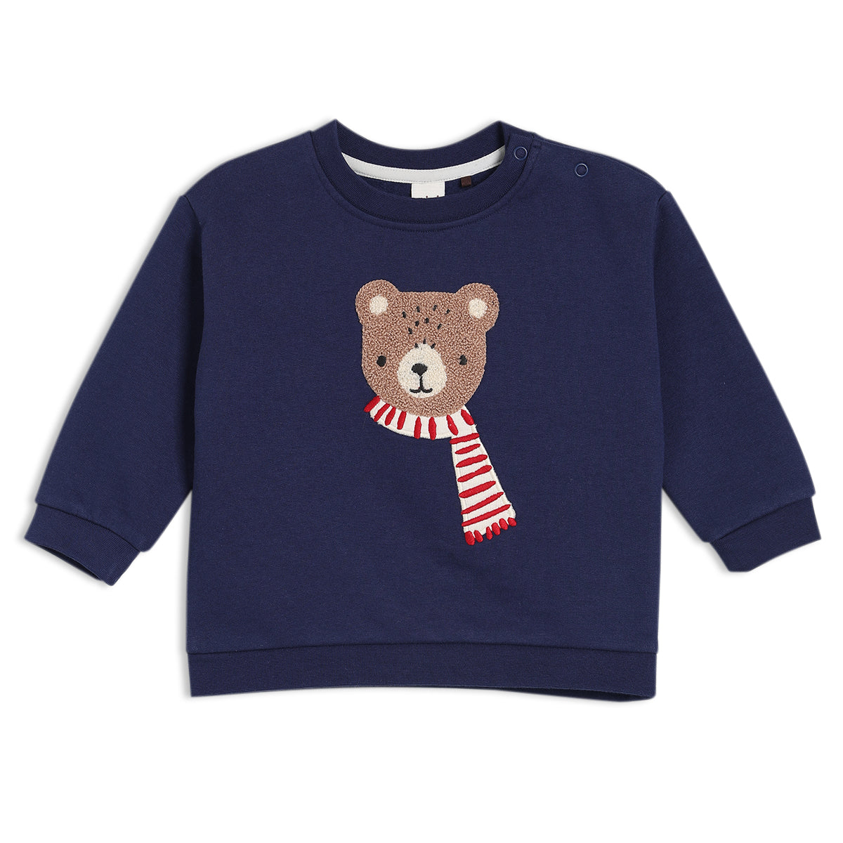 teddy bear embroidered sweatshirt