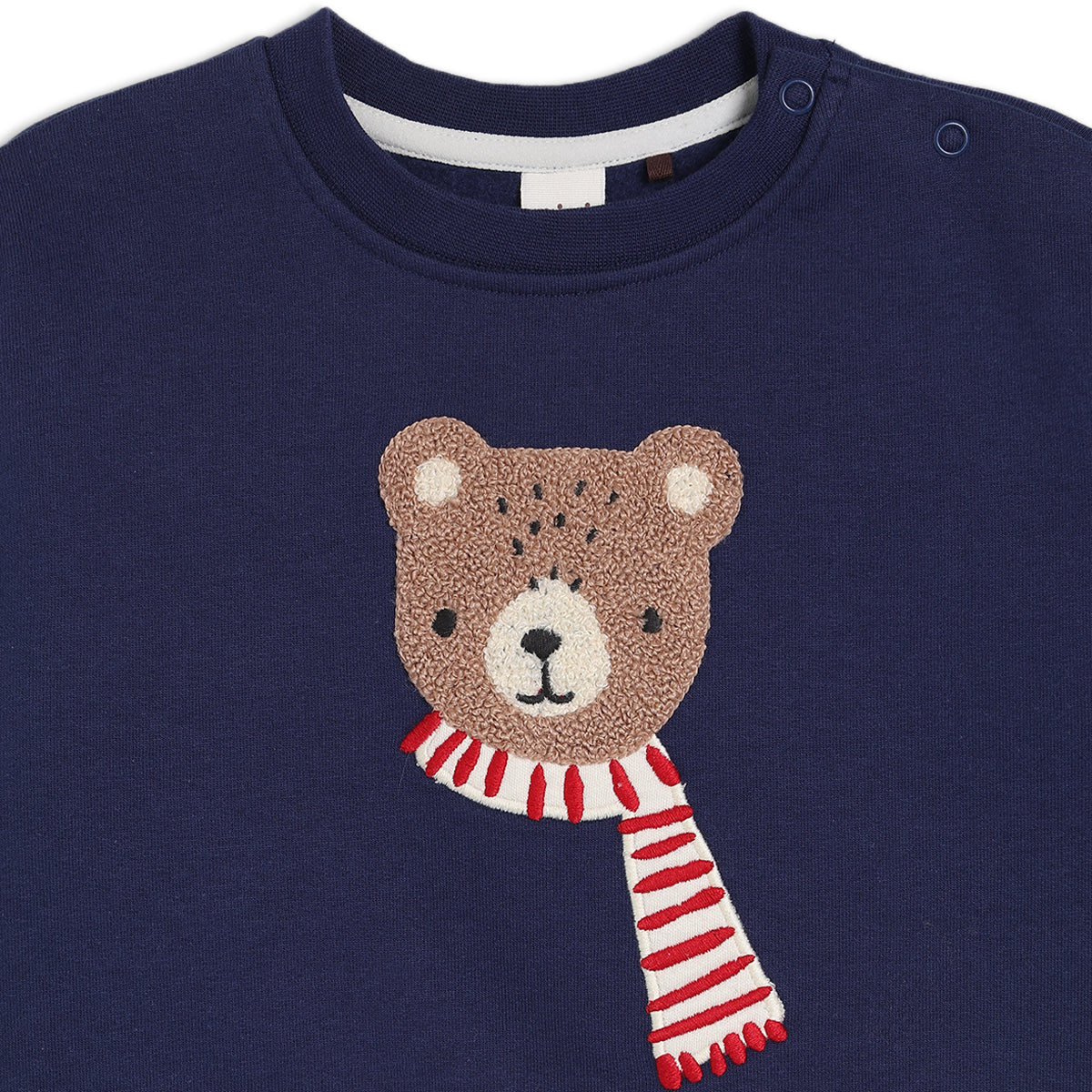 Teddy Bear Embroidered Sweatshirt | Mini Cuddles