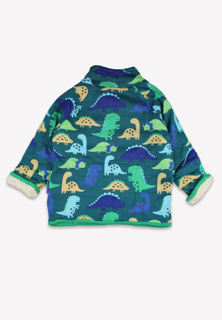 Organic Tonal Dinosaur Print Fleece Sweatshirt | Toby Tiger