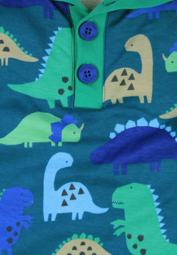 Organic Tonal Dinosaur Print Fleece Sweatshirt | Toby Tiger