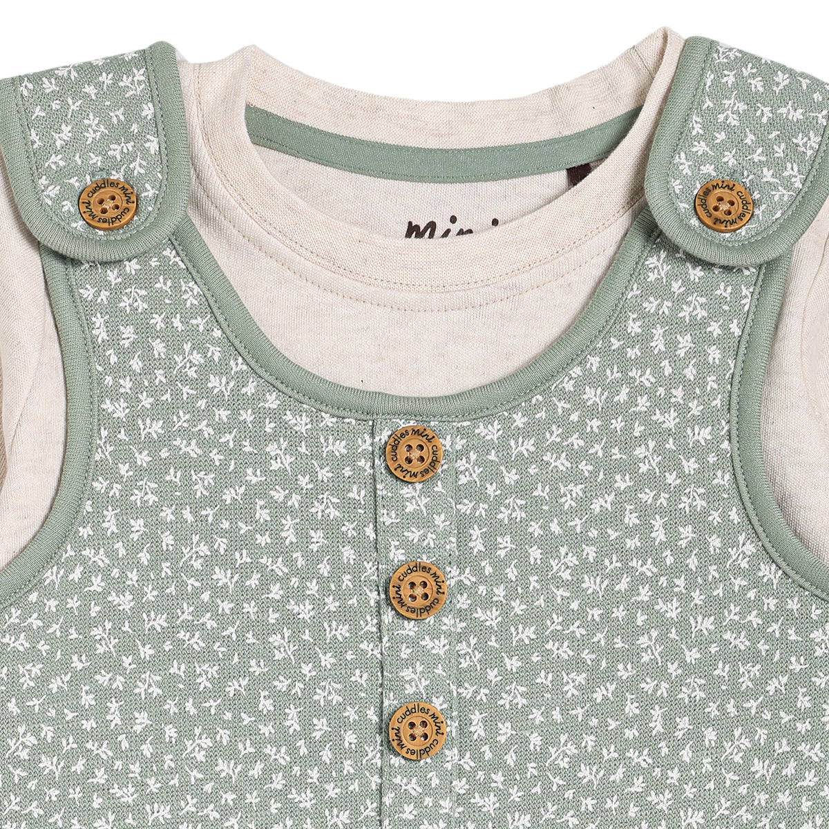 Woodland Dungaree 2pc Set | Mini Cuddles