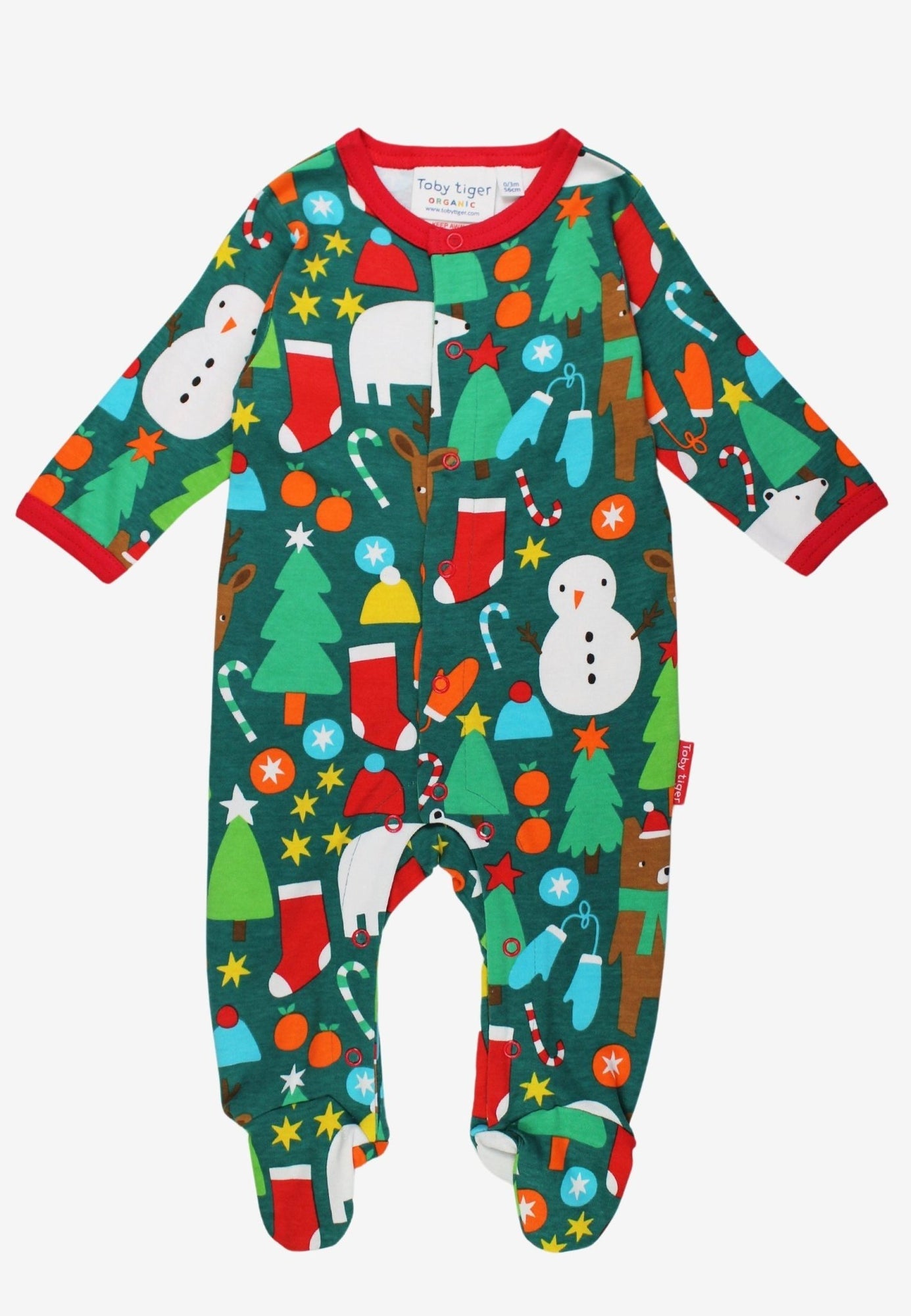 Organic Christmas Print Baby Gift Set | Toby Tiger