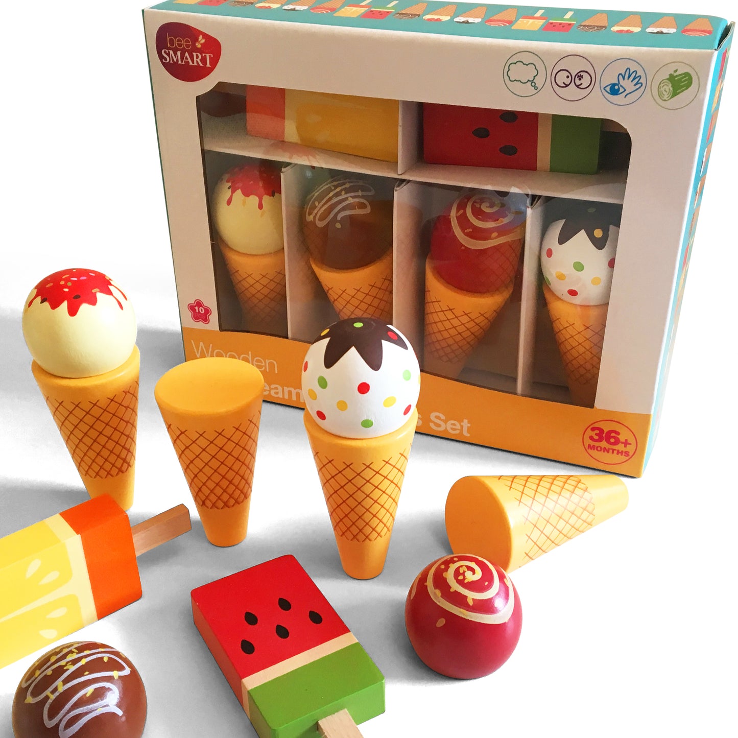 Wooden Ice Cream Set | Bee Smart Toys