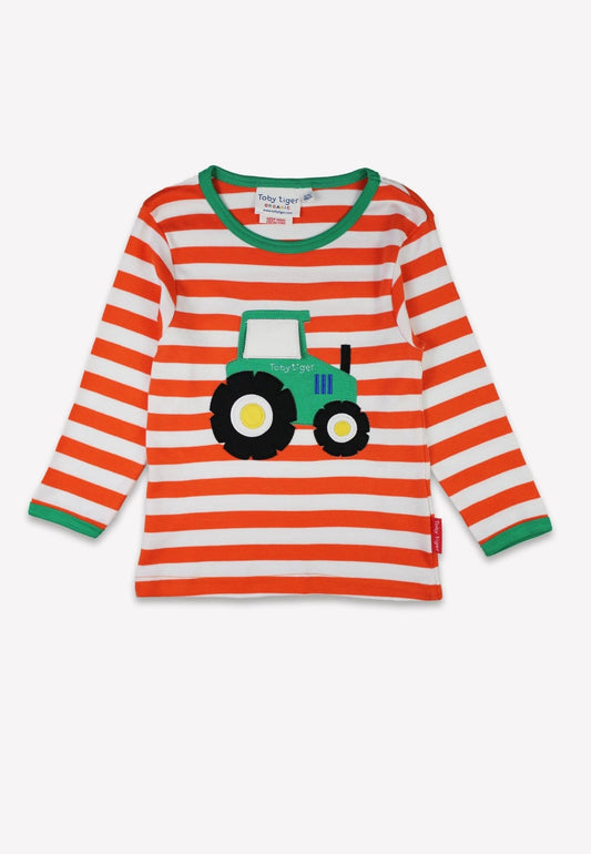 baby tractor top, toddler tractor top, kids tractor top, long sleeved top