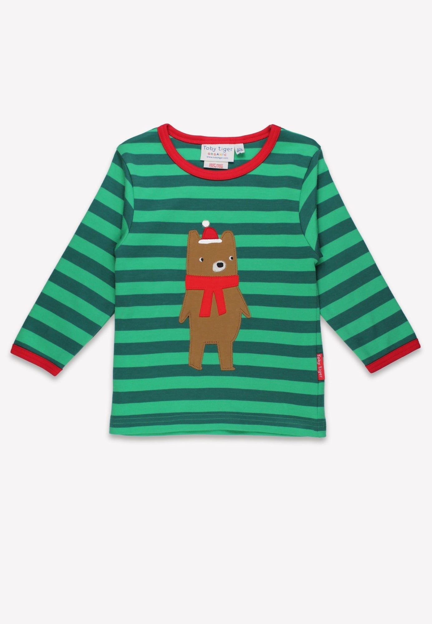 Organic Christmas Bear Top | Toby Tiger