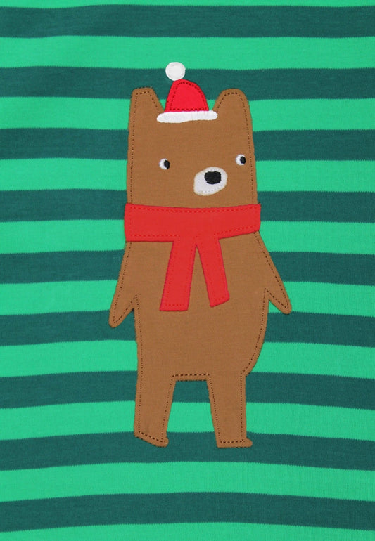 Organic Christmas Bear Top | Toby Tiger