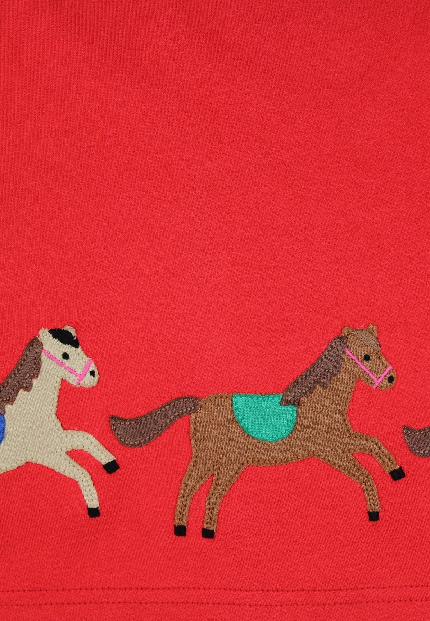 Organic Pink Pony Applique Dress | Toby Tiger
