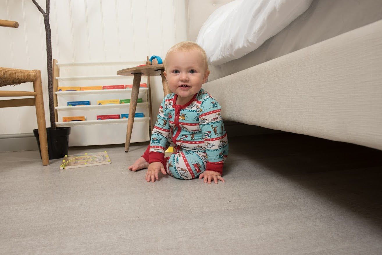 Roald Dahl x Ducky Zebra ‘Bedtime Mice' Zip-up Sleepsuit